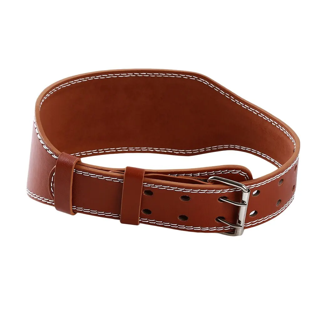 Durable Custom Weight Lifting Belt Powerlifting Cowhide Leather Gym Belt