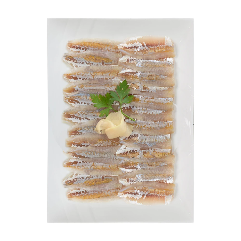 Great Price Wholesale Frozen Sashimi Seafood Seasoned Aji Fish Fillet Skinless with Special Japanese Sauce
