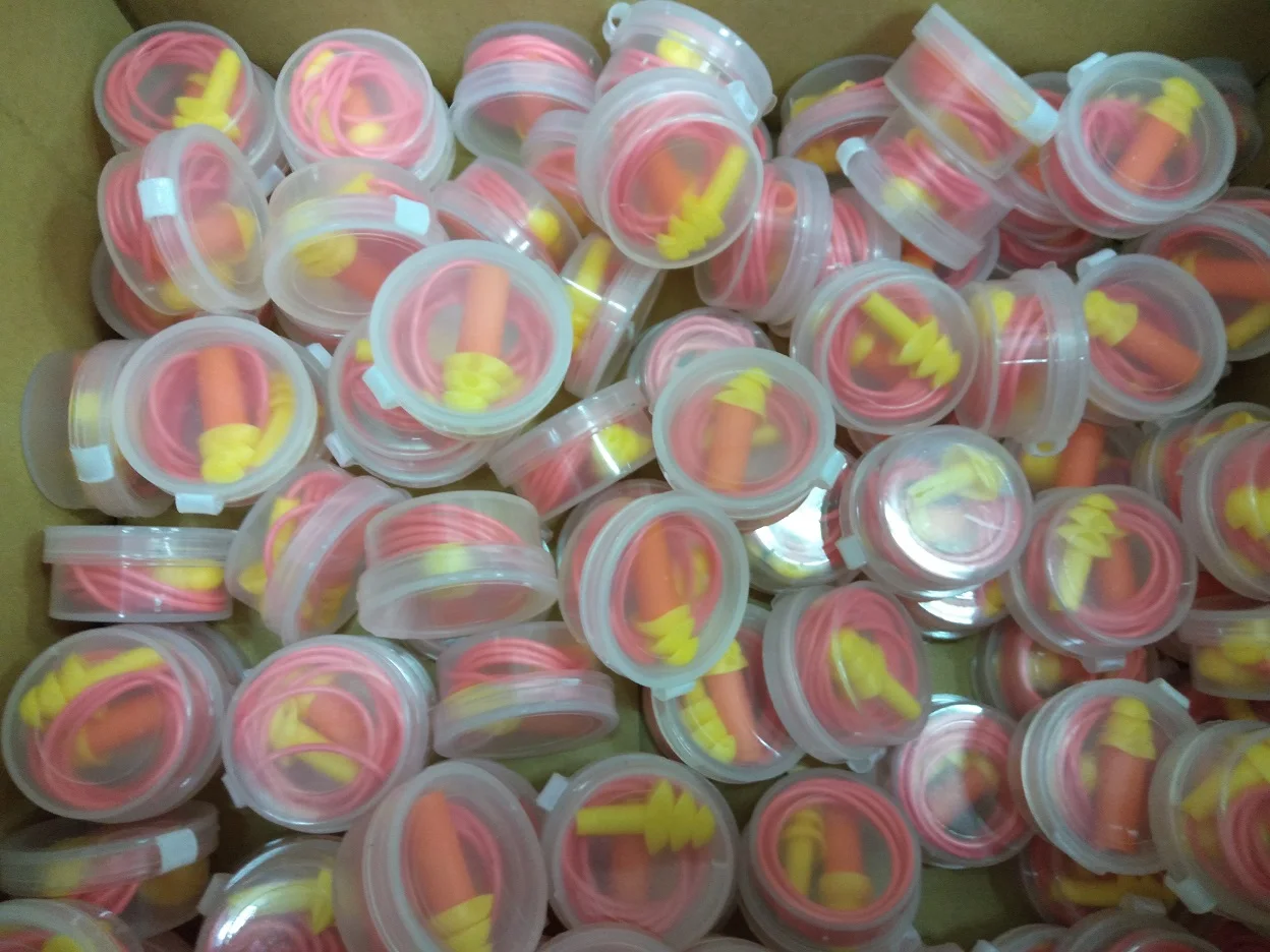 TPR Ear plugs CE ANSI Approved Reusable Earplugs