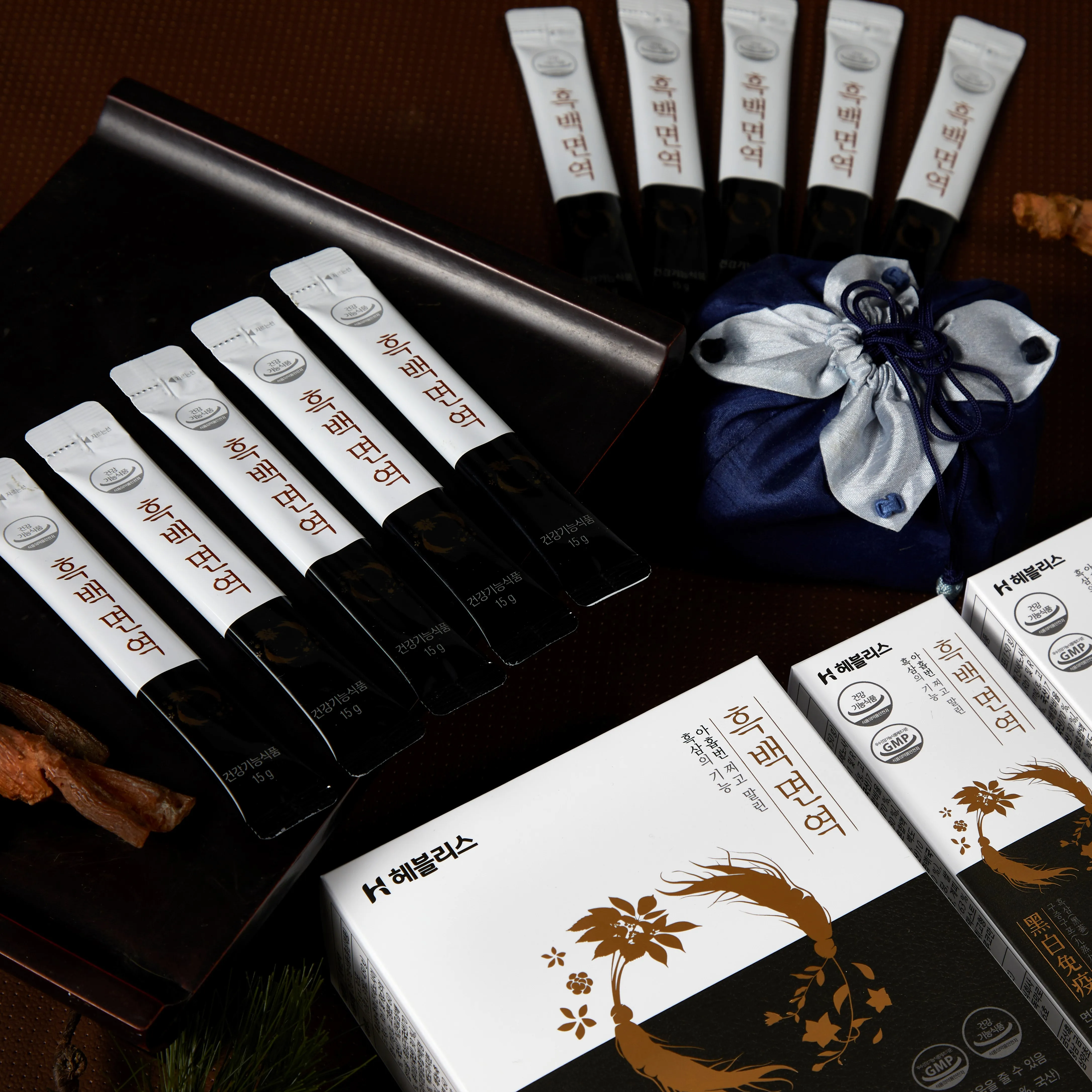 Ginseng extract supplement with white balloon flower and pear extract from korea, Improve memory and fast recovery from fatigue