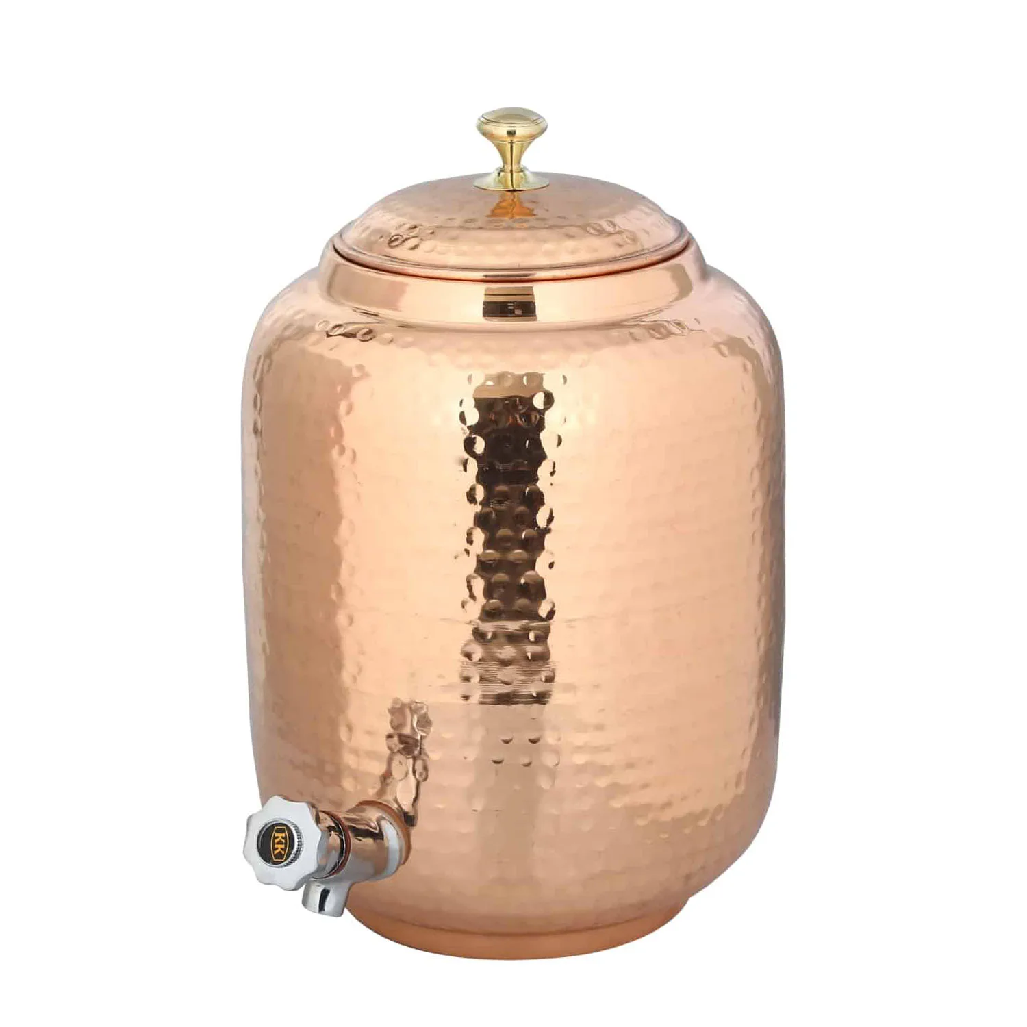 Customized Design Printed Copper Water Dispenser and Glass Set Manufacturer and Exporter