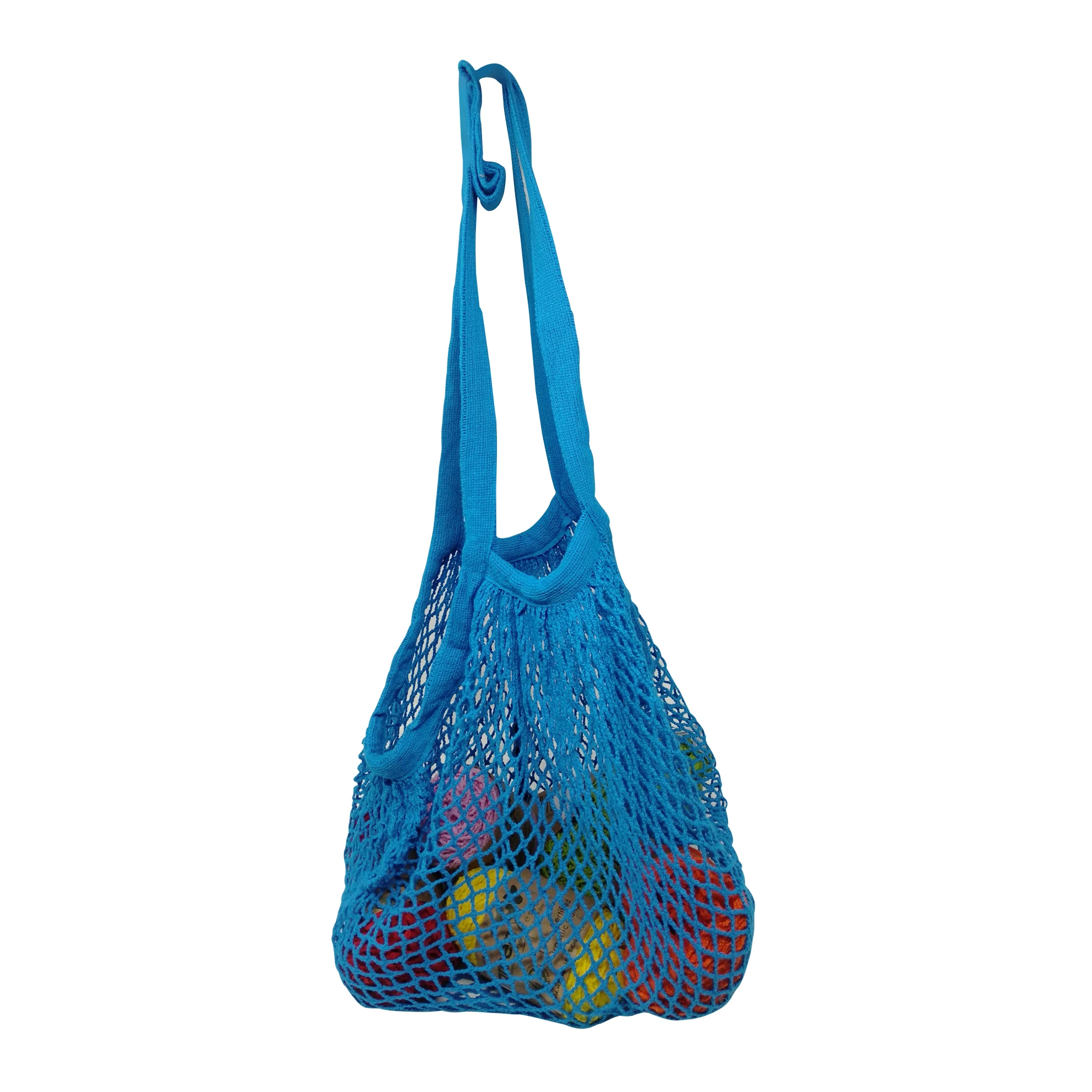 Environment-friendly Promotional Mesh Shopping Bag Reusable String Fruit Storage Net Mesh Fabric Shopping Grocery Bag