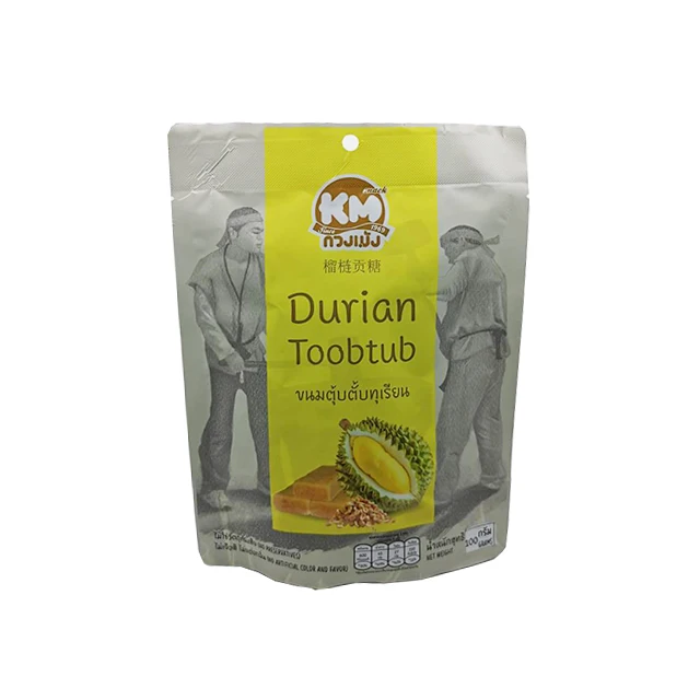 Fragrant Vegan Peanut Candy With Durian Thai Snack Nutrition Benefit And Good Taste 100g