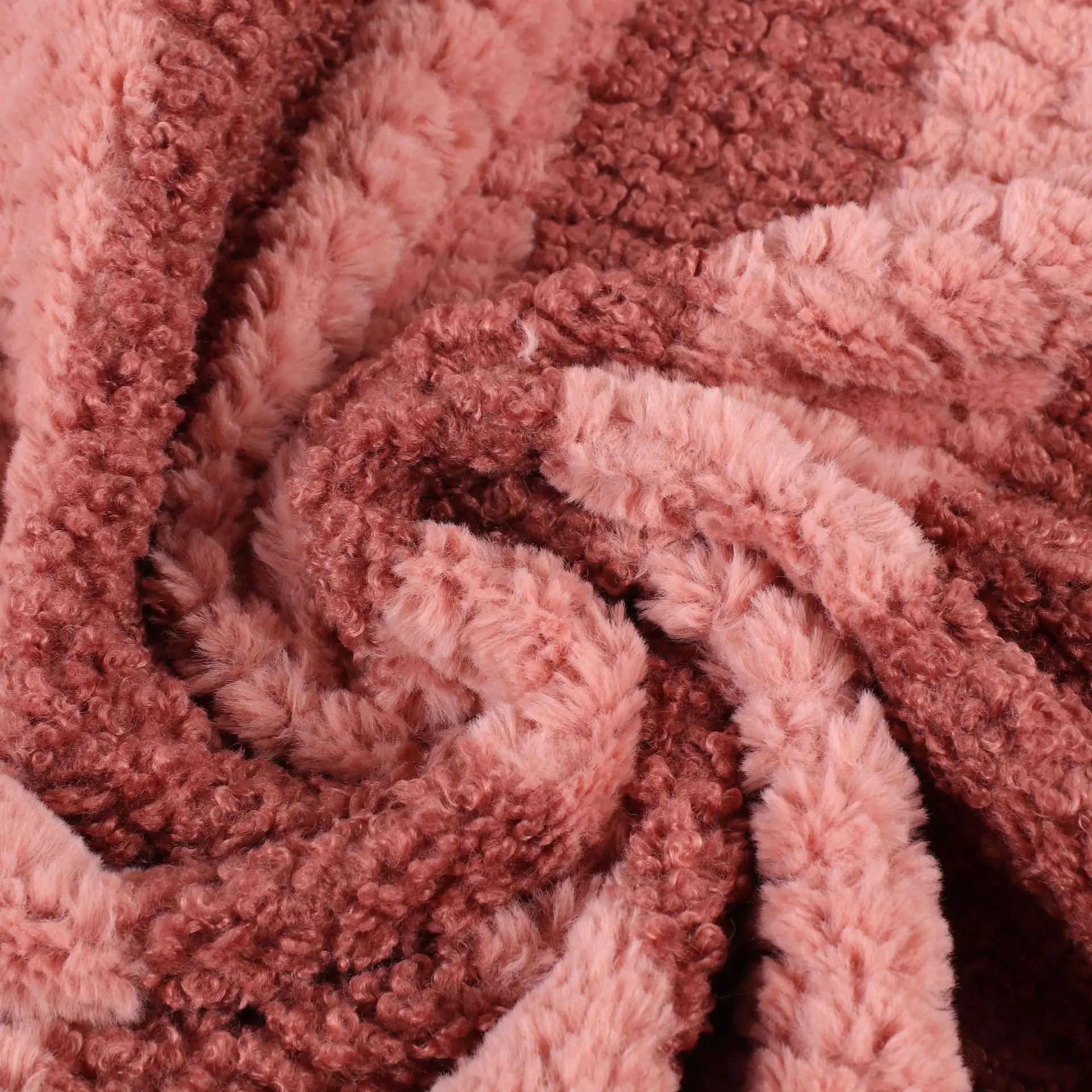 
Two-color velvet Teddy velvet jacquard rabbit hair customised ptinting brushed coat coat home textile clothing plush toy fabric 