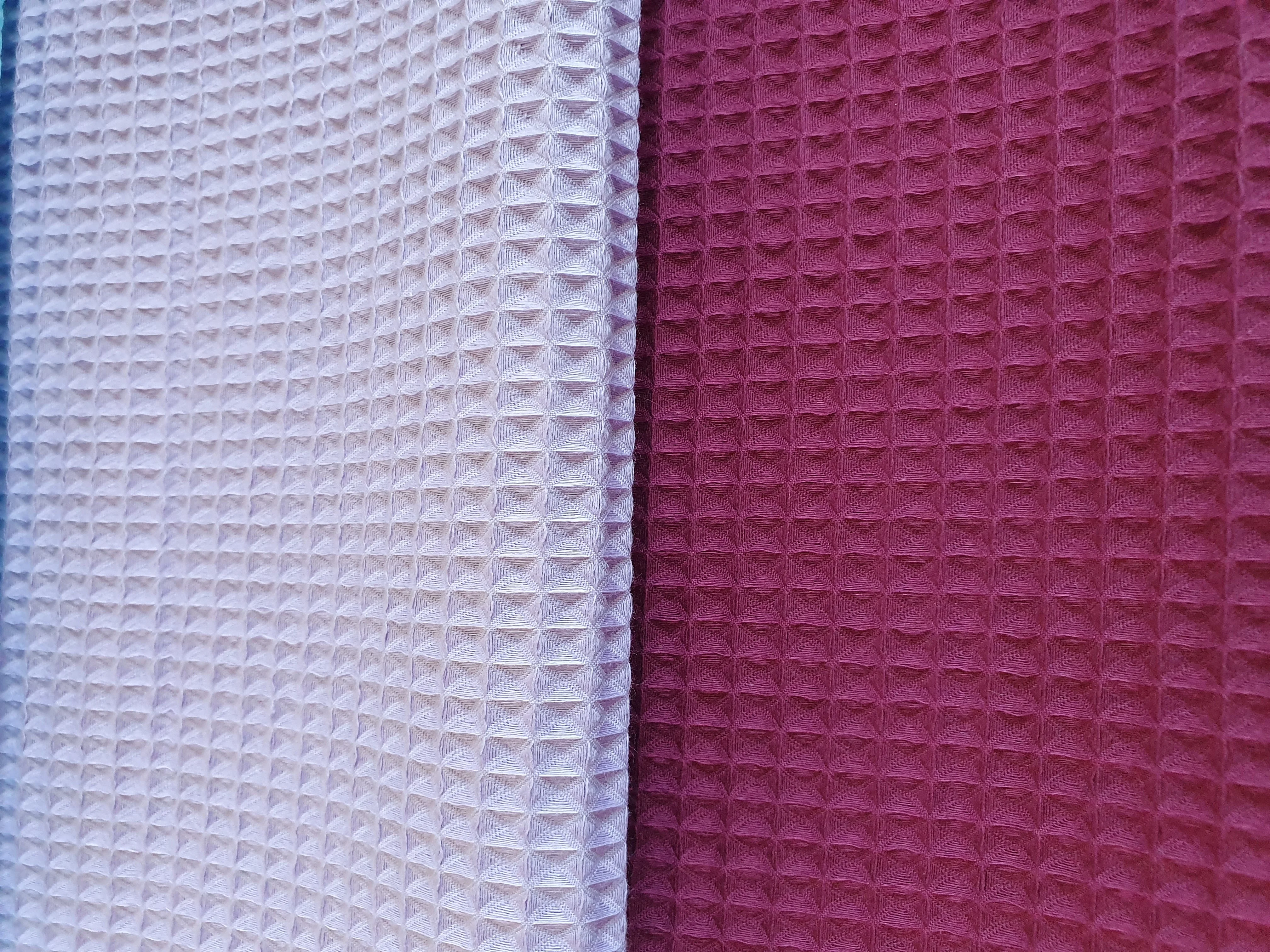 Organic Cotton Woven Waffle Fabric