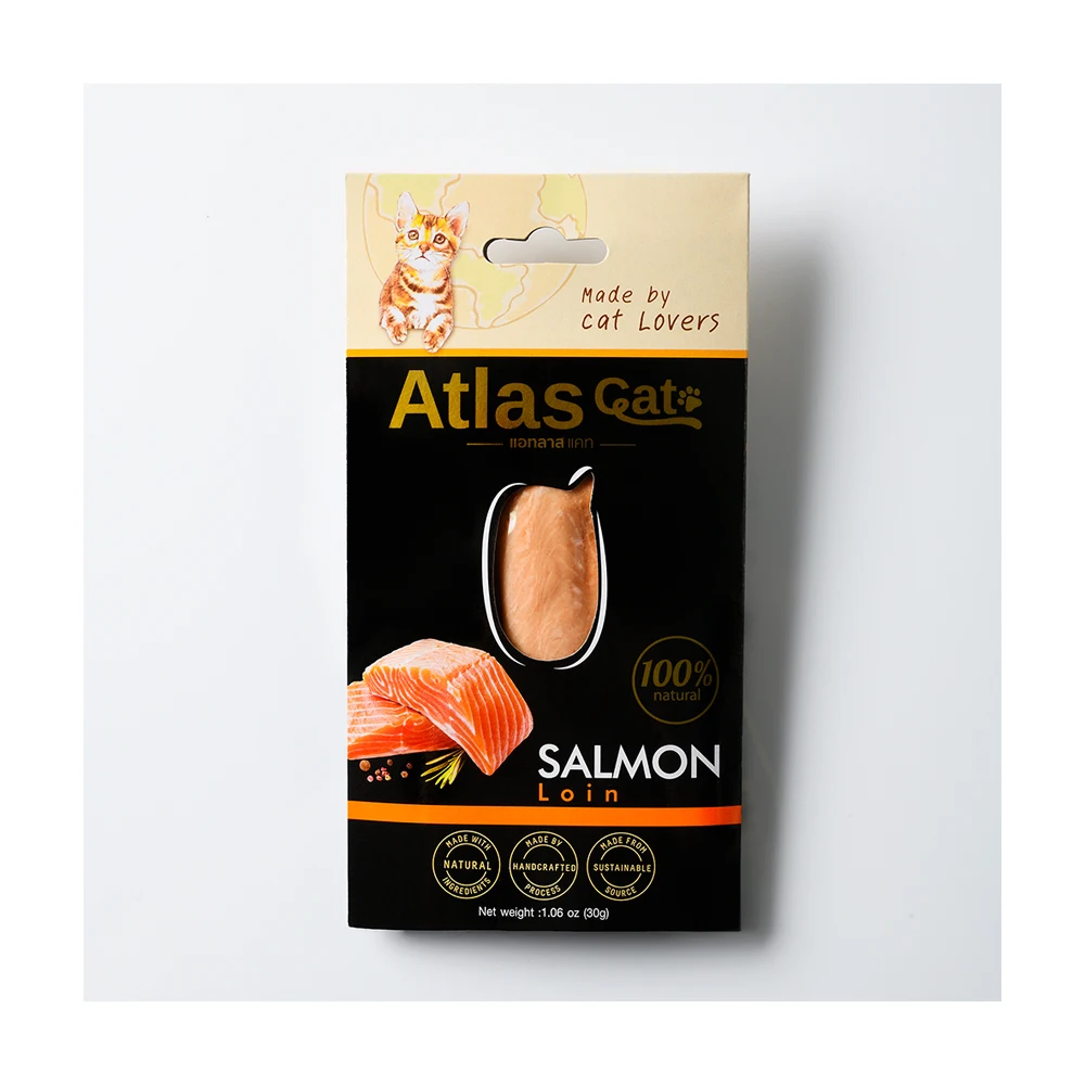 Atlas Cat Loin Salmon Made with Natural Ingredients - Top Grade Cat Food Premium Pet Food Supplies Manufacturer from Thailand