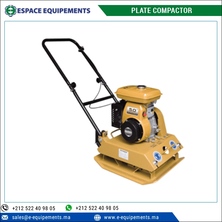 Высокопроизводительный уплотнитель пластин с частотой 5600 об/мин и 20 ~ 25 м/мин для уплотнения почвы в строительной промышленности