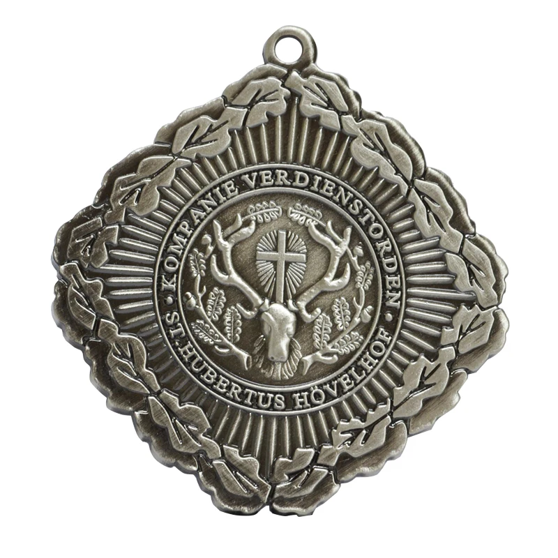 Custom Bulk Stamping Engraved Bronze Religious Medallion Medal