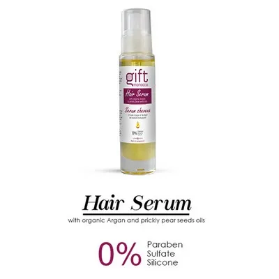 
Восстанавливающая Сыворотка для волос с органическим аргановым маслом и колючим маслом груши 