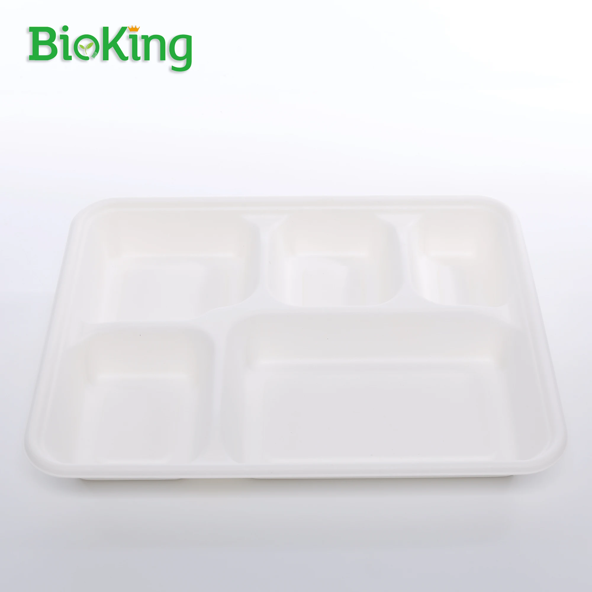 Биоразлагаемый контейнер для еды BioKing хорошего качества с 5 отделениями