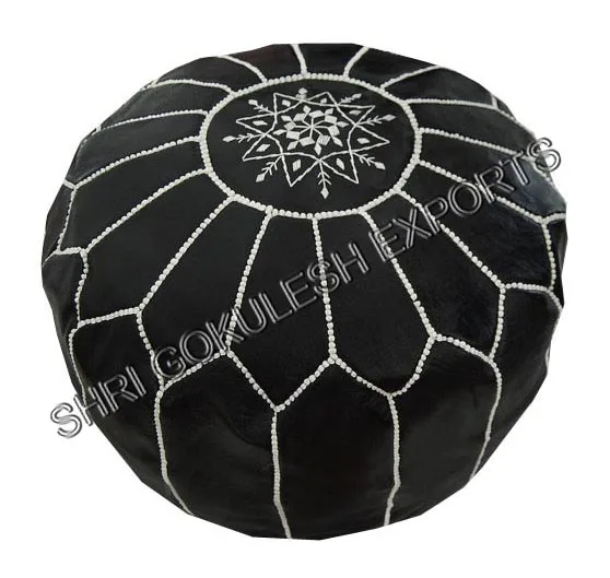 Wholesale Indoor Outdoor Modern Style Leather Poufs Seating Ottoman Square Shape Home Decorations