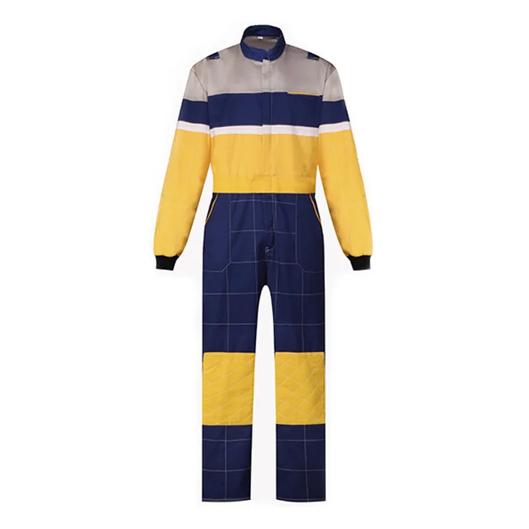 2022 Fashion Dungaree knee padded cargo work wear jacket trousers suits poly cotton workwear suit mechanic engineer work uniform
