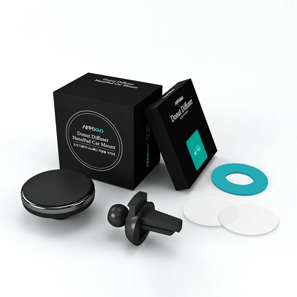 
AFFIXM No Magnet No Sticky Easy Clean Universal Air Vent Donut Diffuser Nano Pad car dashboard phone holder from Korea 