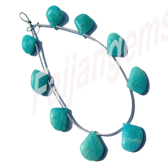  Натуральный Амазонит Гладкие бусины в форме сердца оптовая продажа бусин драгоценный камень граненые ювелирные изделия качество AAA Ik142