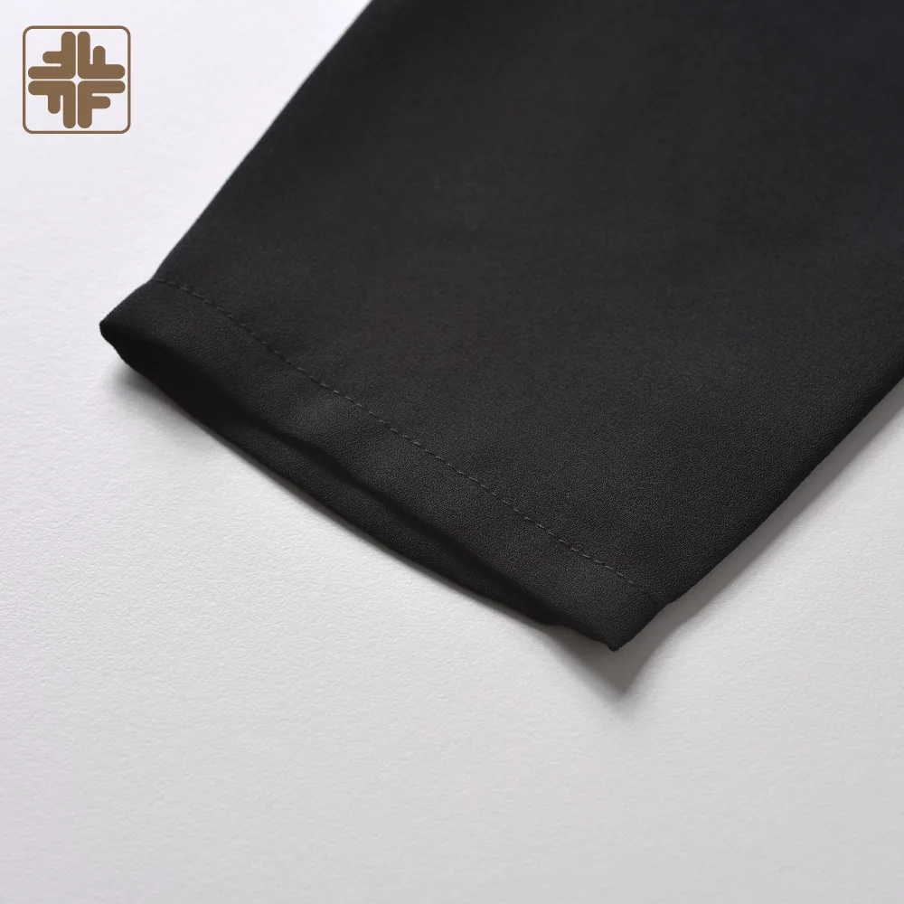 OEM ODM Black Elegance Shirring Dress Manufacturer For Ladies Woman