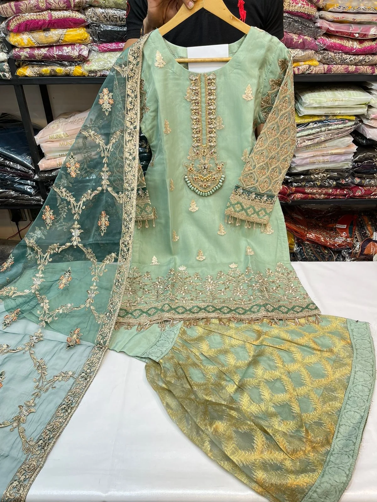 EID COLLECTION New Arrival For Ladies Sharara Style Ready To Wear Dress in Premium Packaging
