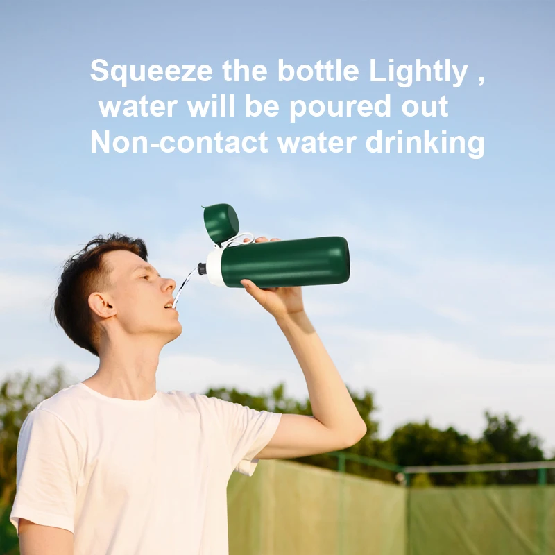 Custom new modern mini outdoor water filter bottle camping hiking travel reusable portable