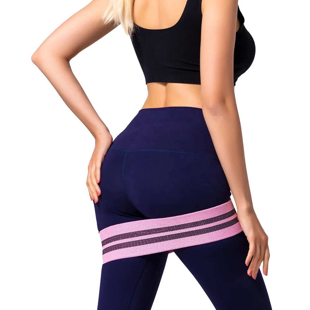ONESTARSPORTS hot selling very cheaper Elastic Booty Hip fabric exercise Resistance Band for Strength Training