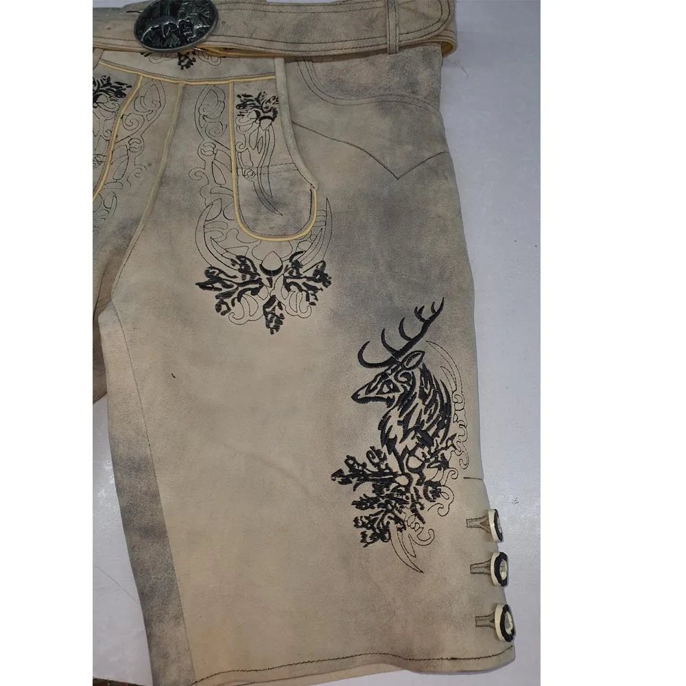 
German outfit Trachten Wears / Oktoberfest Lederhosen / Kurze Lederhose / Bavarian Shorts / Pants 