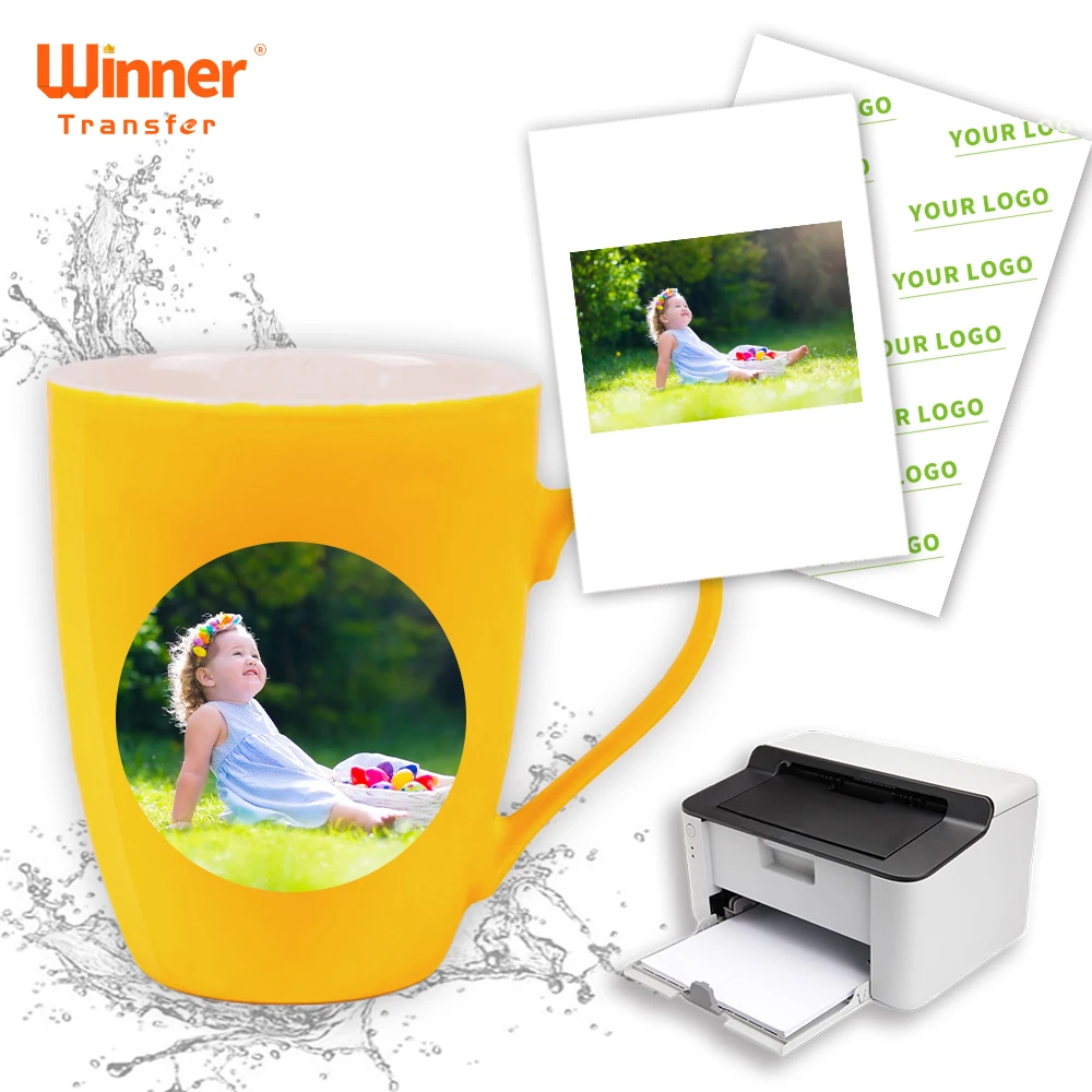 Top seller Pack of 100 Sheets Classic laser printer cold water transfer film for business use