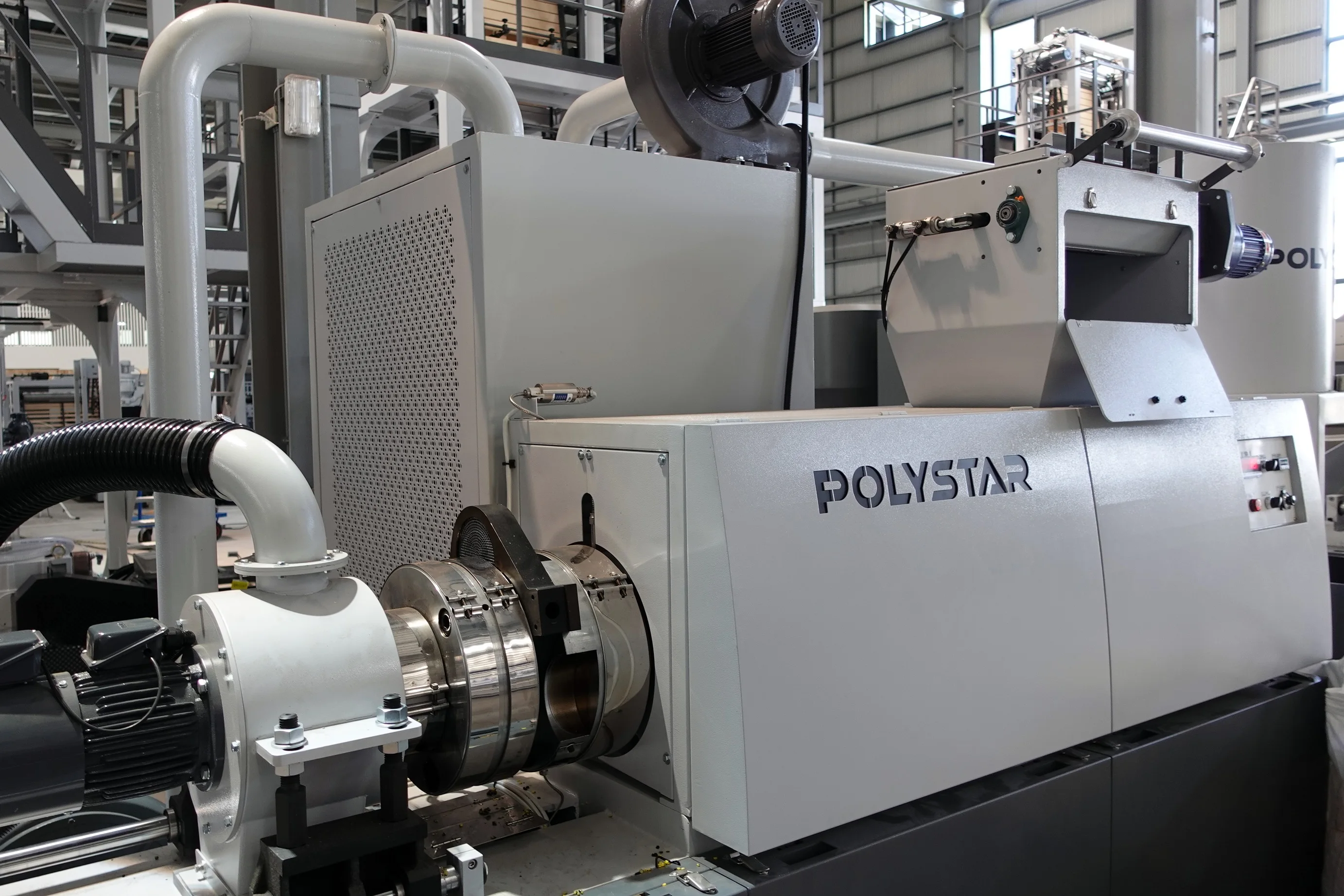 Пластиковый гранулятор с воздушным охлаждением