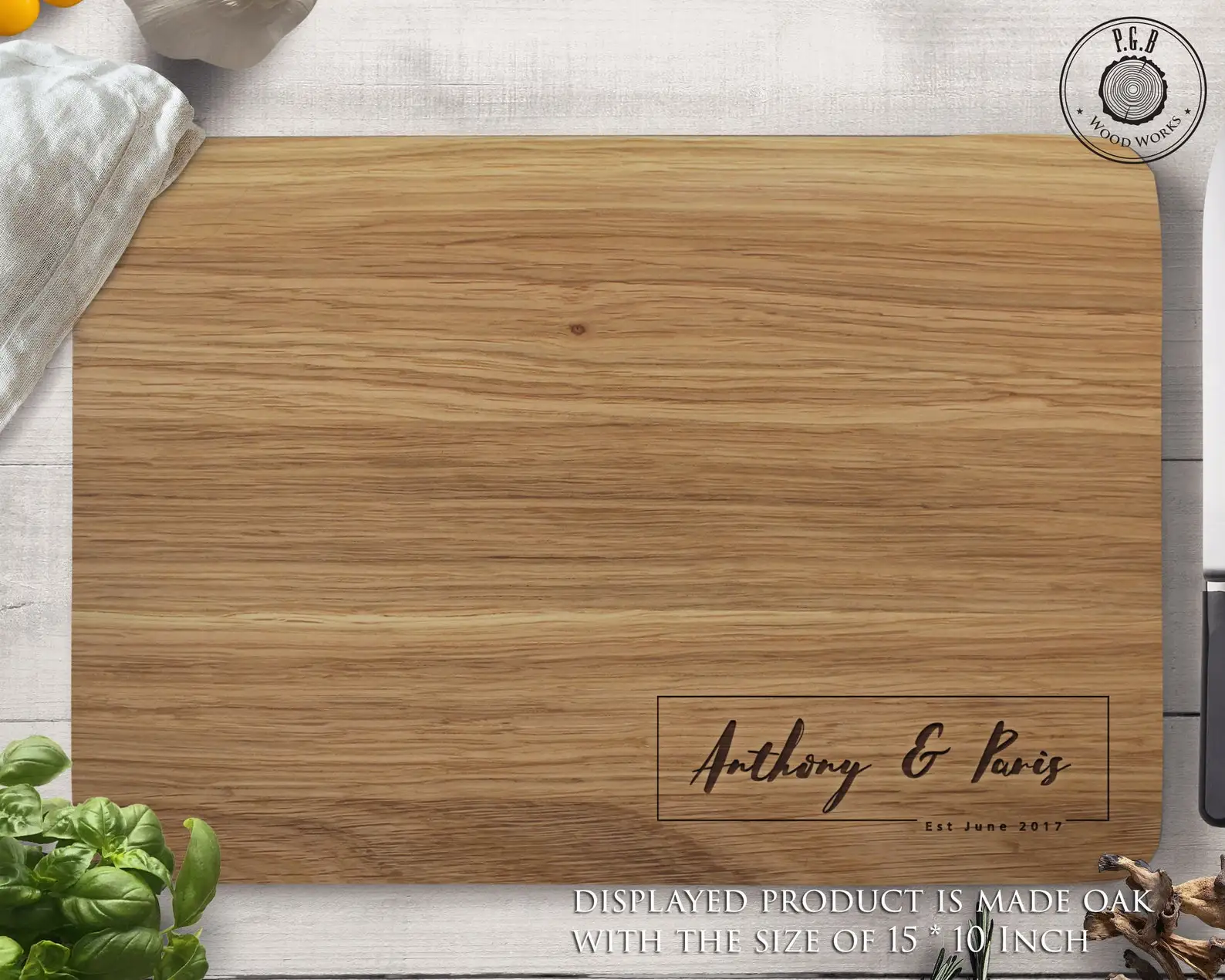 Wooden Cutting board, Engraved Cutting Board Personalized wedding gift idea Family name & Date Cutting Board