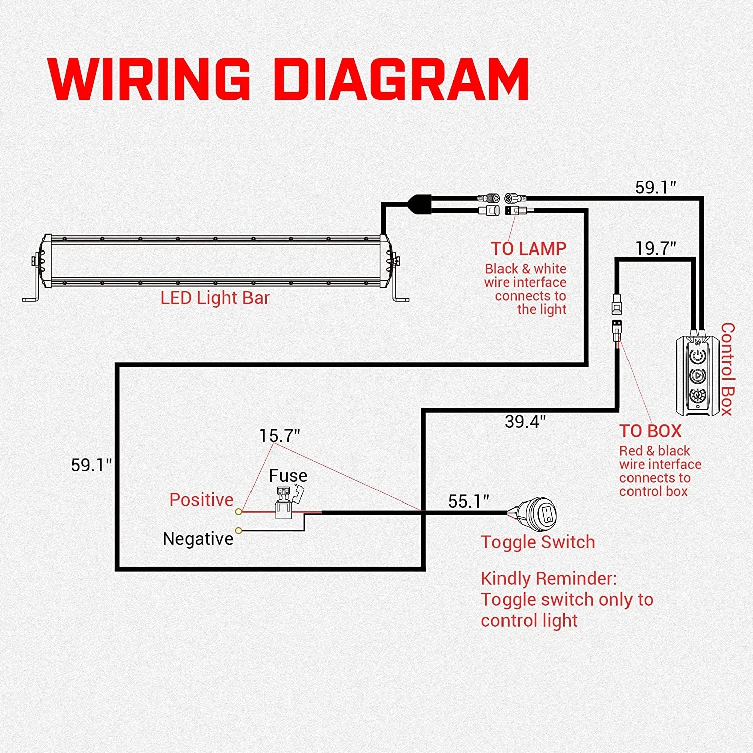 Двухрядный светодиодный светильник MICTUNING M2 RGBW 22/32/42/52 дюйма управление через приложение