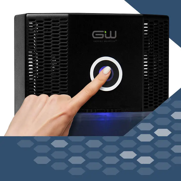 
GW 2021 новый дизайн, сенсорная панель Пельтье, осушитель со светодиодной подсветкой для дома, емкость для воды 1000 мл 