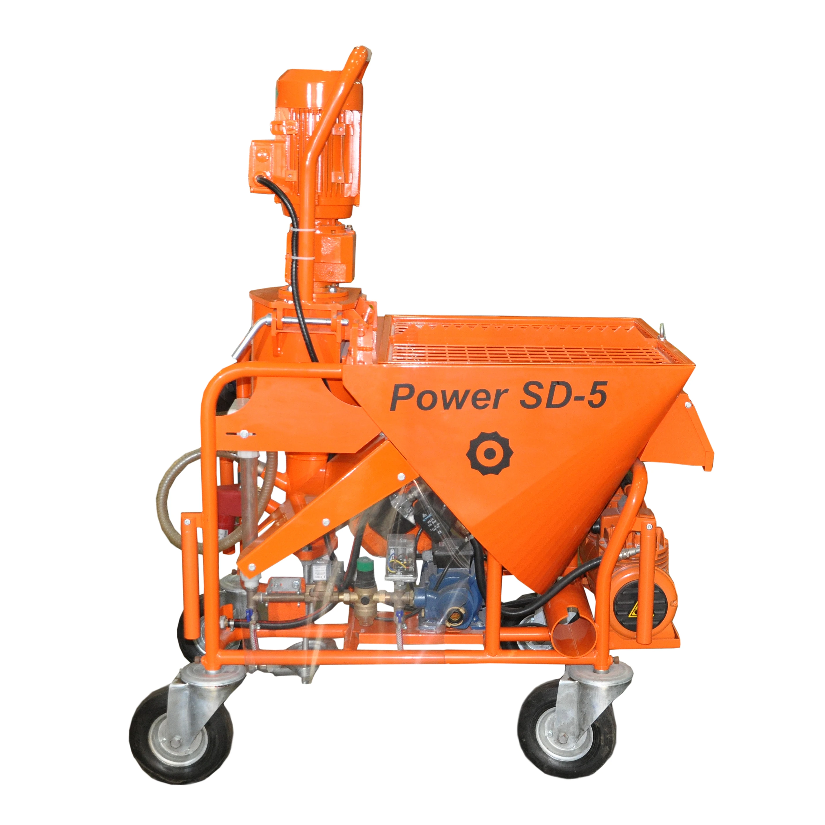 Made in Turkey High Quality Easy Maintenance Dry Mortar Cement Plastering and Spraying Machine Type Power SD 5 Provided 2 Years