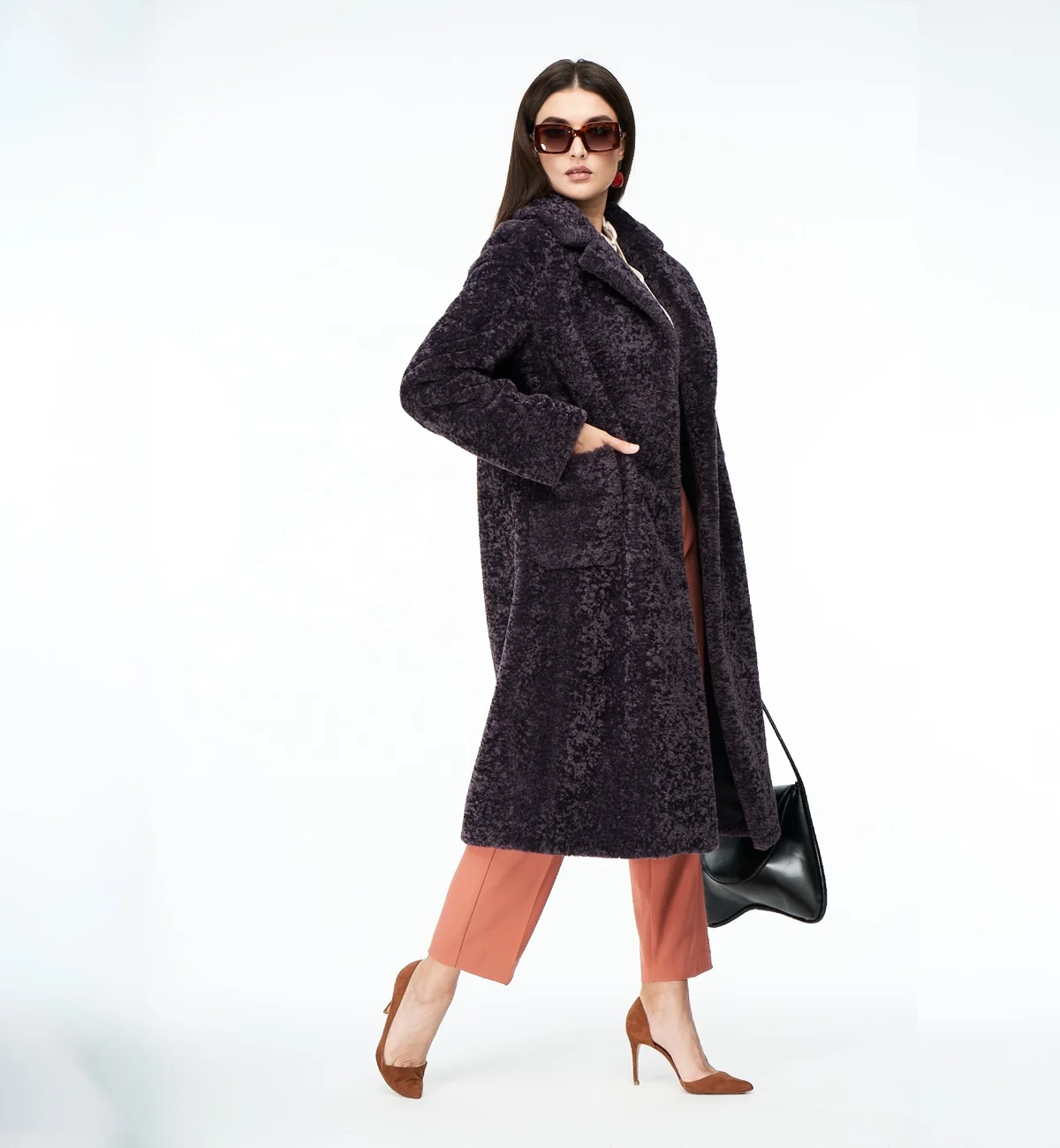 
High Quality Fashionable Winter Coat Women Warm Faux Fur 