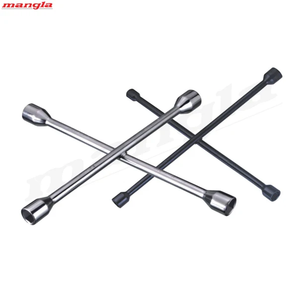 Heavy Duty 14mm Cross Wheel Spanner Multi-Function Ratchet Wrench for Automobiles Repair Box Packed with Hex Key Industrial Use