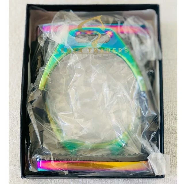 
Rainbow Stirrups, Multi Color Flexi Horse Stirrups 