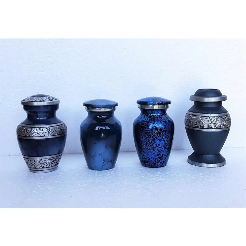 keepsake urn mini blue shades