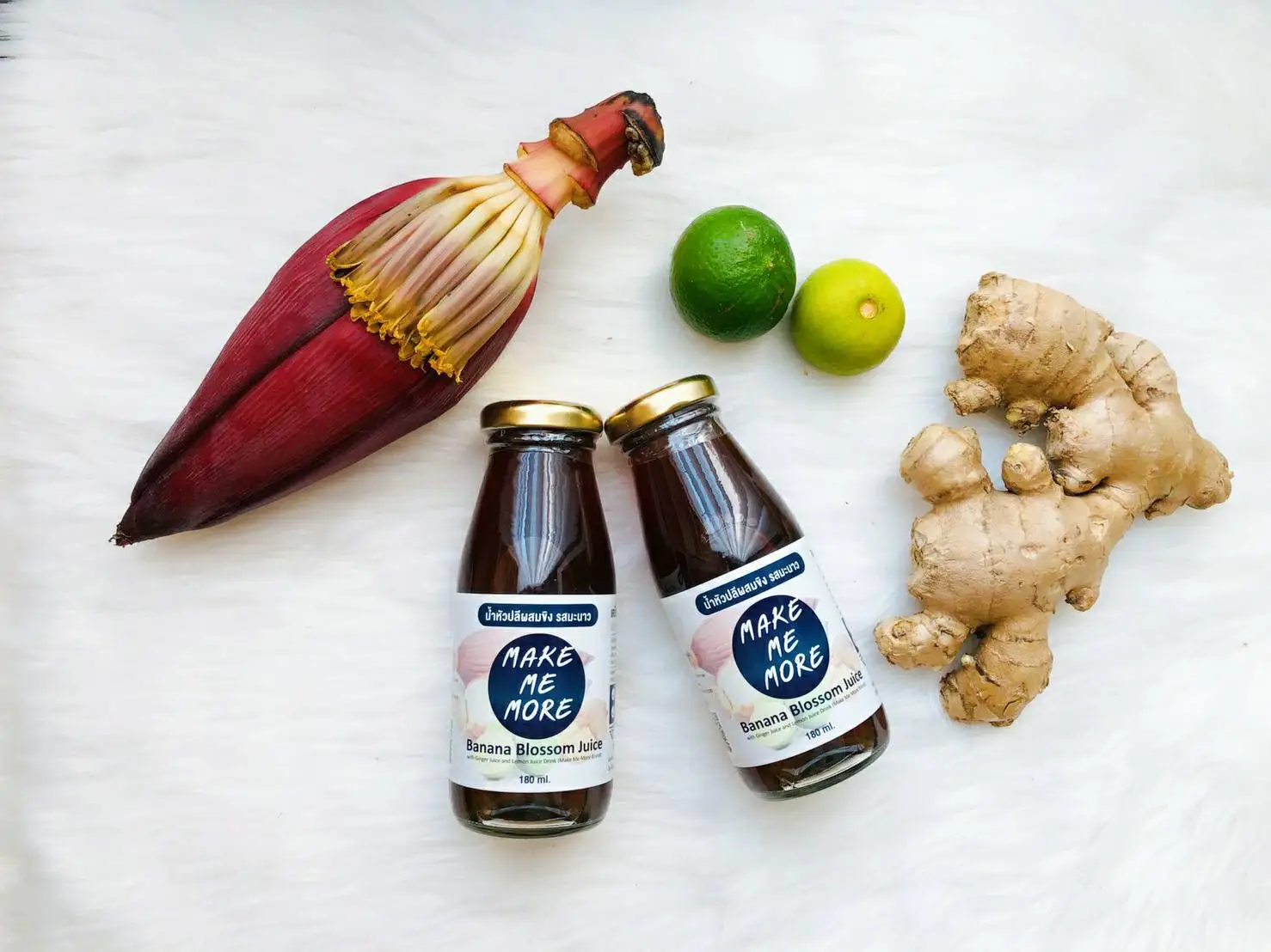 
Premium Quality 6 Bottles / box Sweet and Sour banana flower extract Concentrated banana blossom juice 