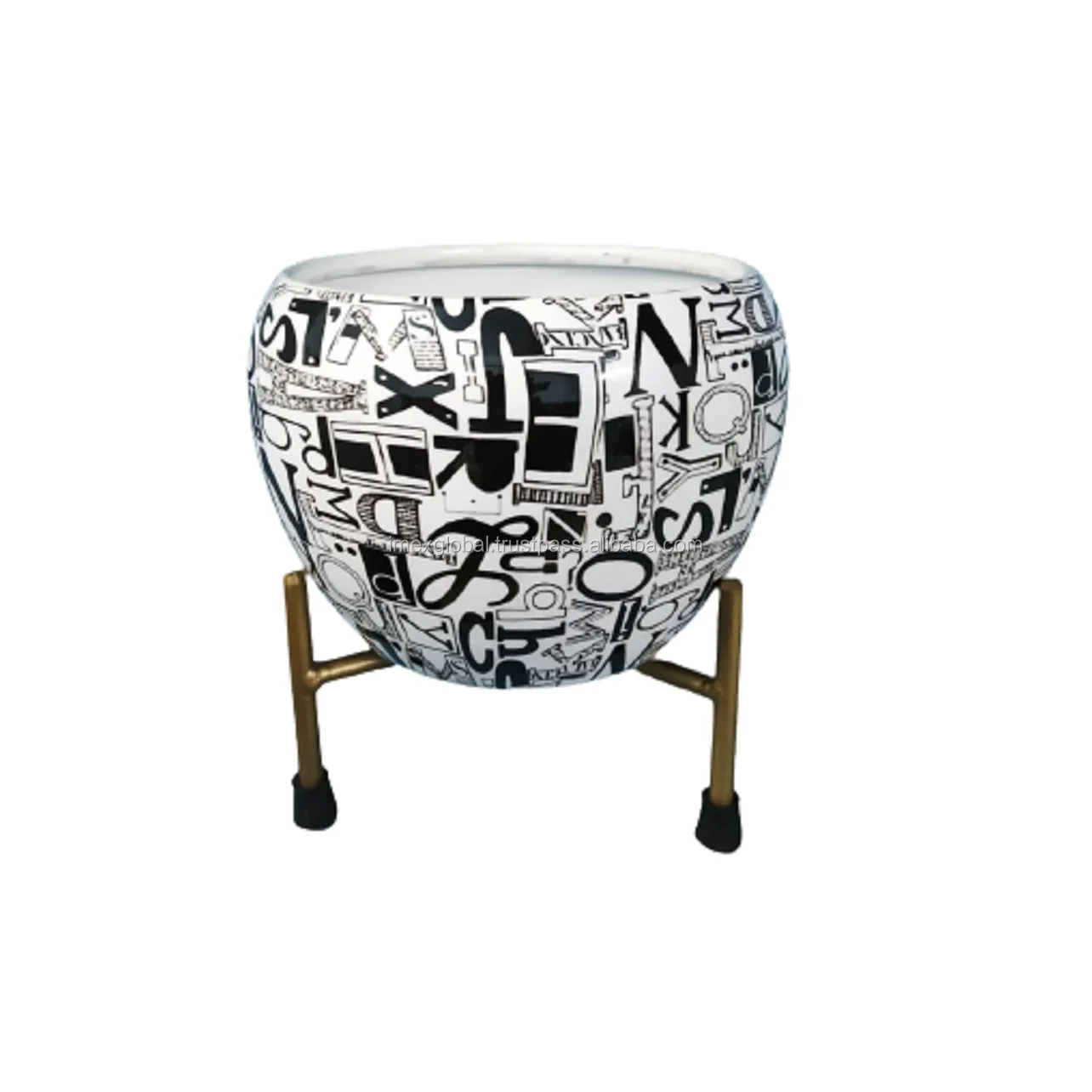 Индивидуальный эмалированный цветочный горшок для украшения дома и сада