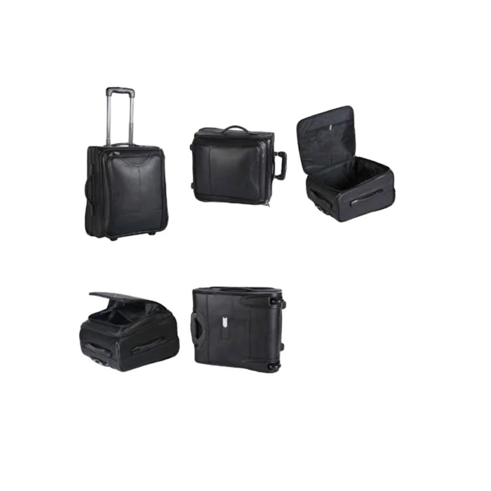 Premium Wholesale Manufacturer of Custom Logo Leatherette Trolley Bag Leather Suitcases Luggage Bag Tolley Bag for Traveling