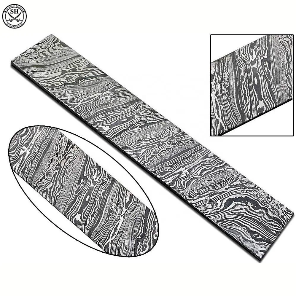 DAMASCUS STEEL HANDMADE TWIST PATTERN BILLET FOR KNIFE MAKING SUPPLIES