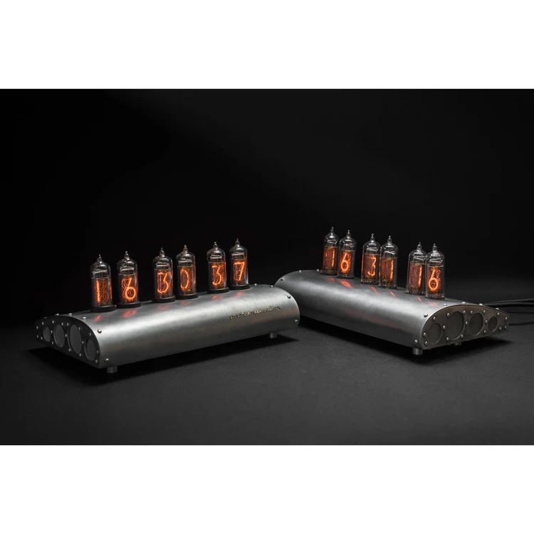 Высококачественные ручные часы nixie tube «MIG-15» с алюминиевым корпусом от известного российского дизайнера декоративные настольные
