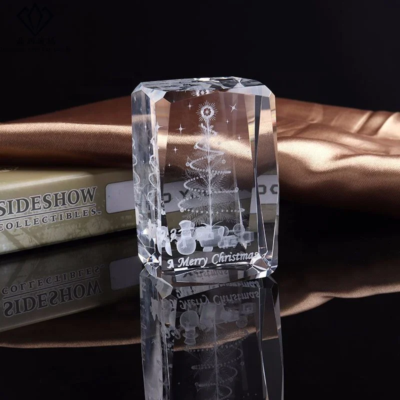 Пользовательская 3D лазерная гравировка Рождественская елка уникальные подарки Рождественские креативные