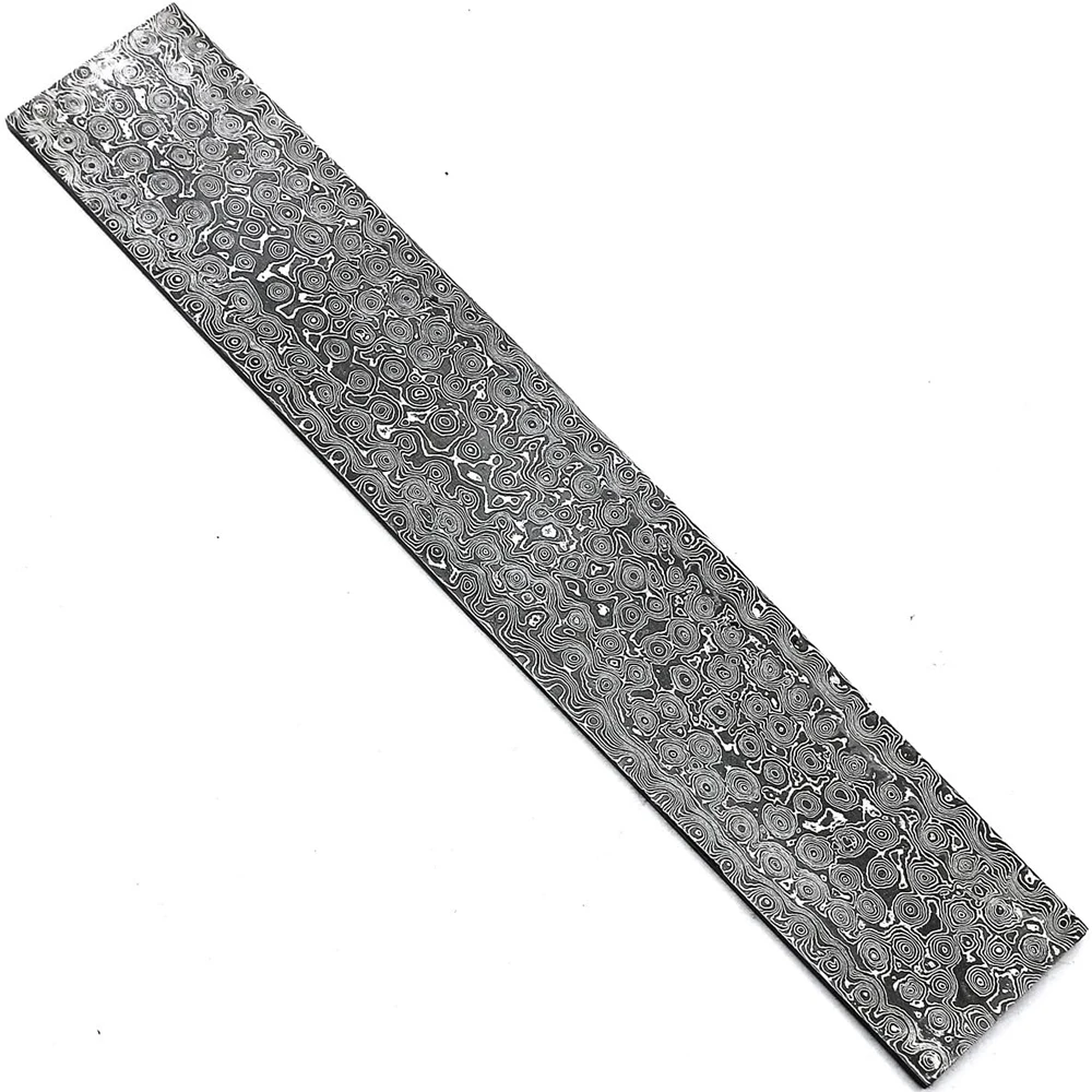 
High Quality Handmade Damascus Ladder Pattern Steel Billets . 