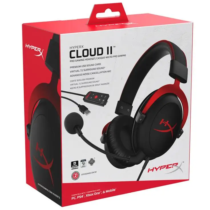  New Hyperx- Cloud ii Gaming Headset Wired
