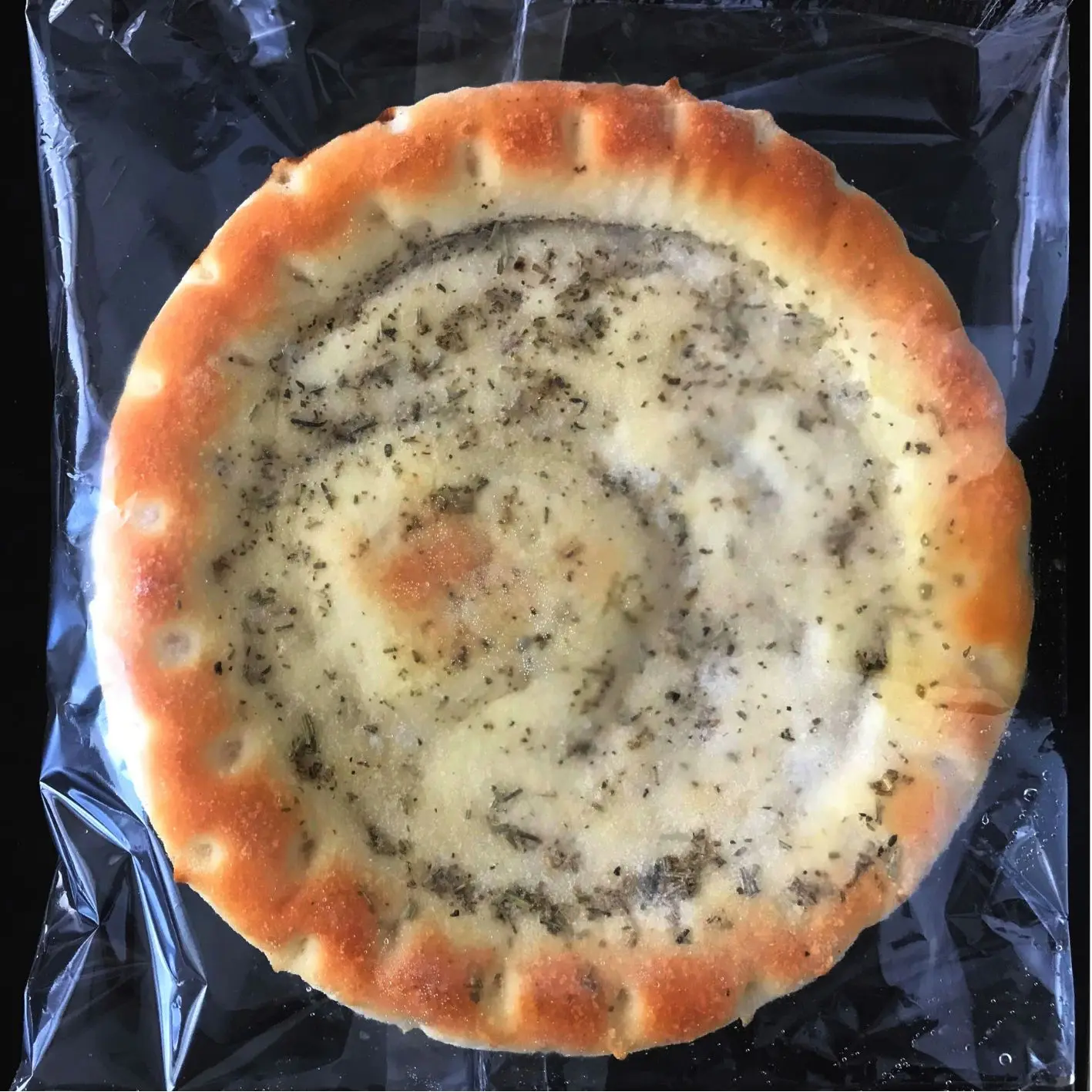 
Frozen Precooked Italian Soft Rosemary Focaccia Bread Foodservice And Private Label 230 gr round - ovenable pack 