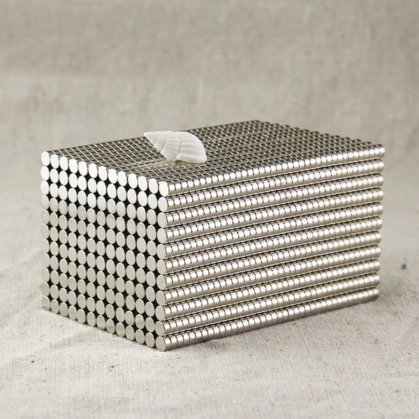 
Neodymium Disc Shaped Magnets 2x3 N35 / N45 / N52 Round Magnets / Silver Magnets 