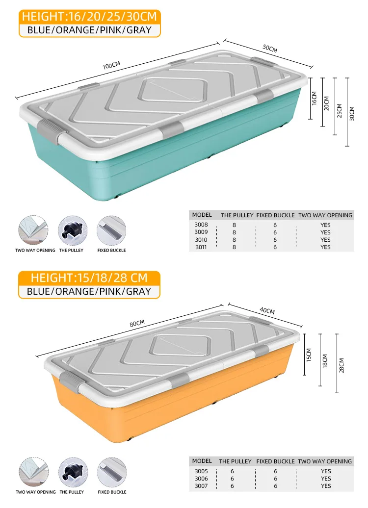 8 under bed storage box pp 
