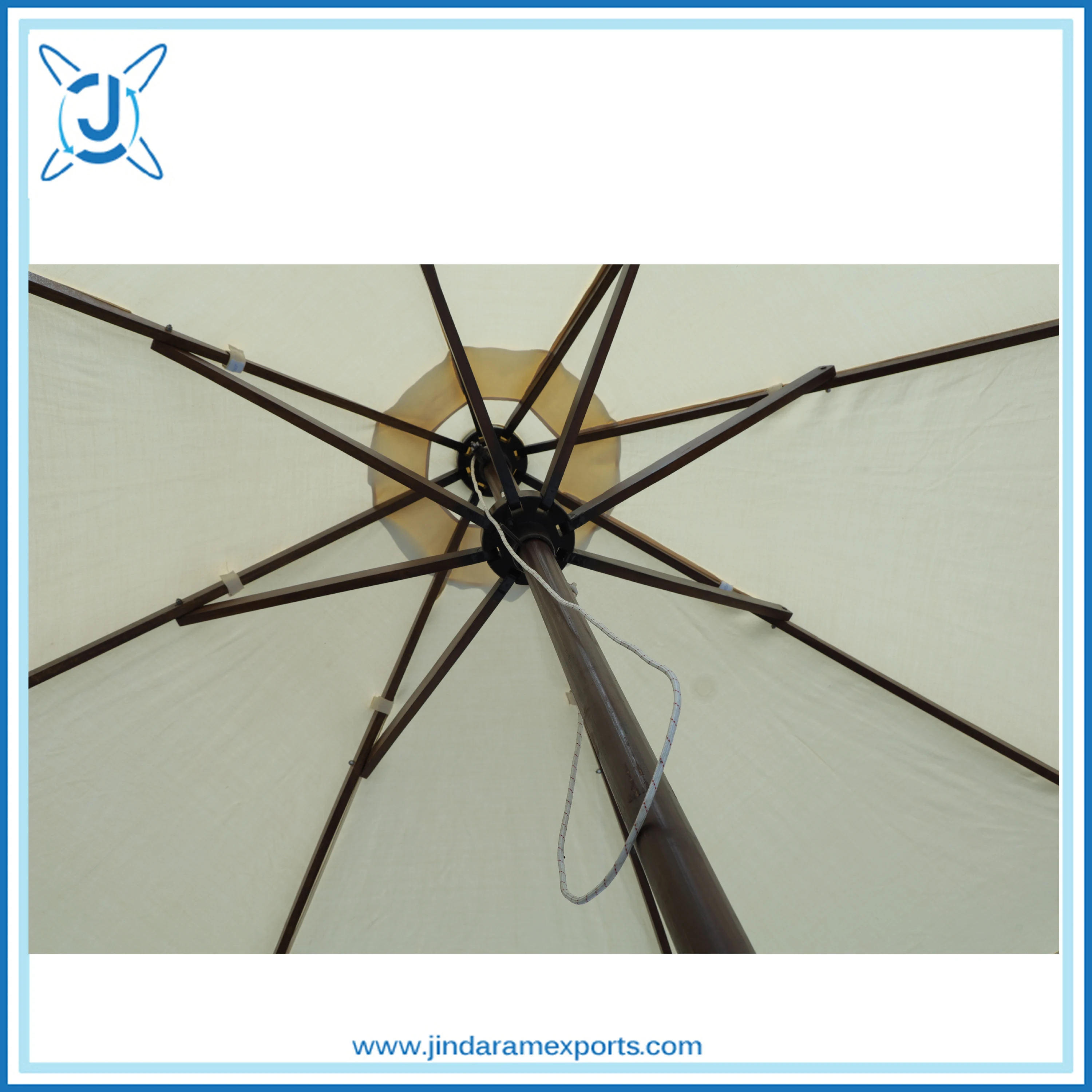 outdoor umbrella teak wood center pole patio sun umbrellas modern single deck wooden beach patio umbrellas