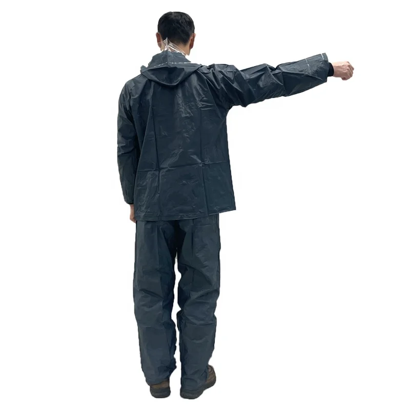 Hot sale Hooded Rain Super Thick Eco Friendly EVA for Men Rain Jacket Yellow Green Pants White Blue Rain suit