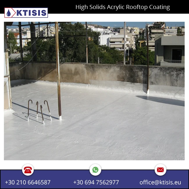 
Elastic Rooftop Coating for waterproofing flat roofs and conrete structures & cement tiles 