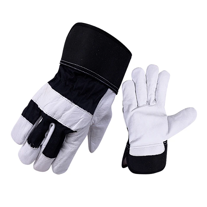 Super Sale Wholesale Double Palm Cowhide leather Working Gloves
