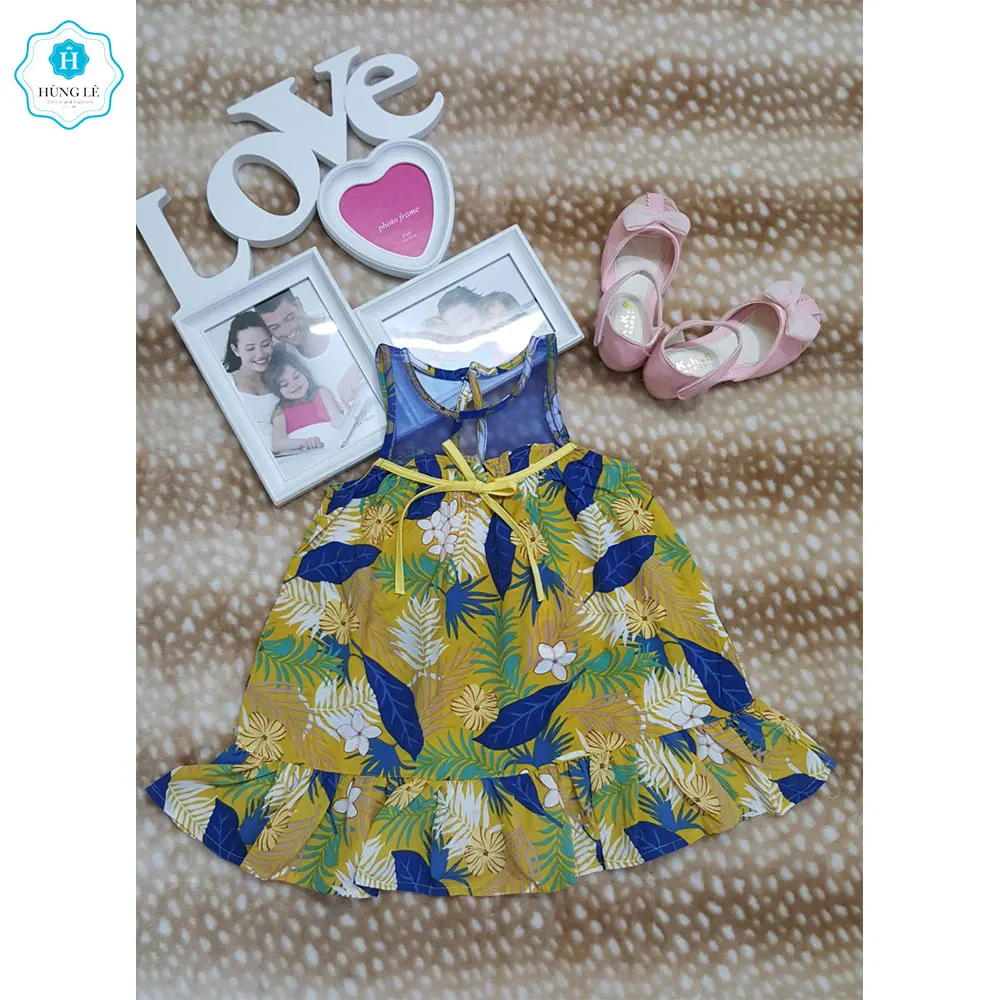 Retro Style Kids Dresses For Toddler Girls Long Sleeve Costume Cute Collar Cotton Clothes Dress for Kids