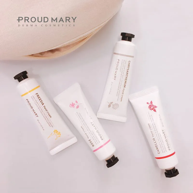 Korean Freesia Hand Cream Tube Packaging Lotion Type for Moisturizing and Soothing for Summer Season Use